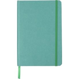 Gerecycled kartonnen notitieboekje (A5) Evangeline-Groen