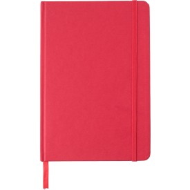 Gerecycled kartonnen notitieboekje (A5) Evangeline-Rood