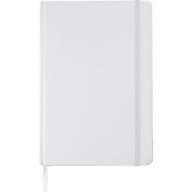 Gerecycled kartonnen notitieboekje (A5) Evangeline-Wit