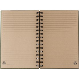 Carleb notitieboek - A5 - gerecycled karton - 160 vellen - gelinieerd - harde kaft