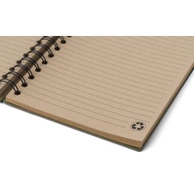 Carleb notitieboek - A5 - gerecycled karton - 160 vellen - gelinieerd - harde kaft