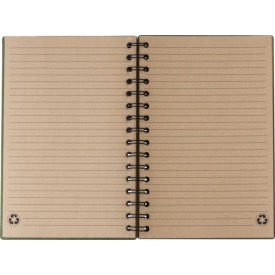 Carleb notitieboek - A5 - gerecycled karton - 160 vellen - gelinieerd - harde kaft