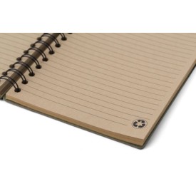 Carleb notitieboek - A5 - gerecycled karton - 160 vellen - gelinieerd - harde kaft