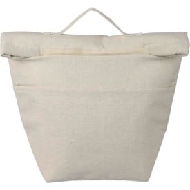 Gerecycled katoen (220 gsm) rolltop koeltas Faith-Khaki (écru)