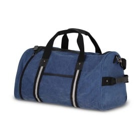 Gerecycled katoenen canvas plunjezak Harper-Donker blauw