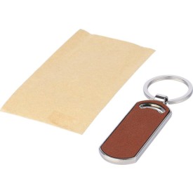 Jill sleutelhanger - gerecycled leer - 6.7 cm - verpakt in kartonnen sleeve