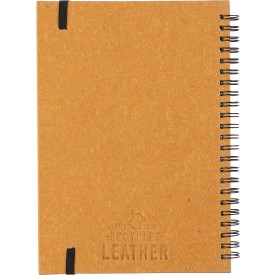 Gerecycled leren notitieboek A5 Egon
