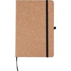 Gerecycled leren notitieboekje (A5) Gianna-Bruin