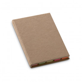 Gerecycled memoblokje-Beige-Zonder opdruk