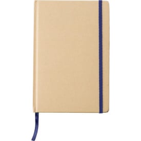 Gerecycled papier notitieboek (A5) Gianni-Blauw