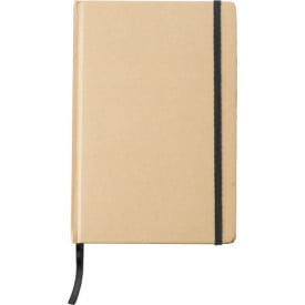 Gerecycled papier notitieboek (A5) Gianni-Zwart