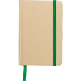Gerecycled papieren notitieboek (A6) John-Licht groen