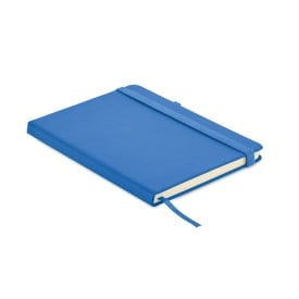 Gerecycled PU A5 notitieboek-Koningsblauw