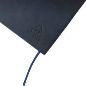 Gerecycled PU-notitieboek (A5) Elian