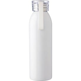Cindy drinkfles - 650ml - recycled RVS - enkelwandig - plastic dop & siliconenband - in geschenkdoos