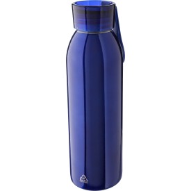 Cindy drinkfles - 650ml - recycled RVS - enkelwandig - plastic dop & siliconenband - in geschenkdoos