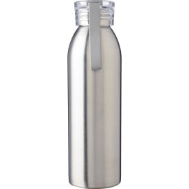 Cindy drinkfles - 650ml - recycled RVS - enkelwandig - plastic dop & siliconenband - in geschenkdoos