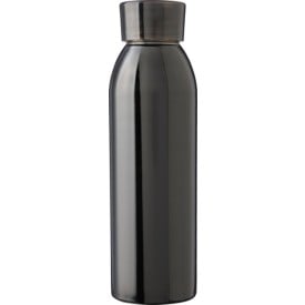 Gerecycled roestvrijstalen drinkfles 650 ml Cindy-Zwart