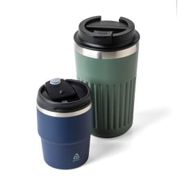 Gerecycled roestvrijstalen dubbelwandige drinkbeker (175 ml) Oli