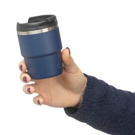 Gerecycled roestvrijstalen dubbelwandige drinkbeker (175 ml) Oli