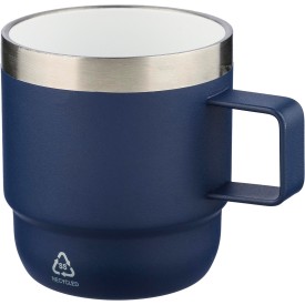 Gerecycled roestvrijstalen dubbelwandige drinkbeker (180 ml) Lilia