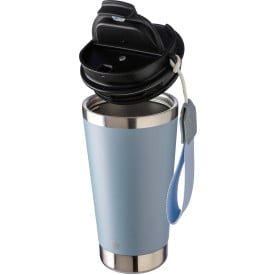 Kayla thermosfles 500ml - gerecycled RVS - dubbelwandig - draagriem
