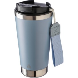 Kayla thermosfles 500ml - gerecycled RVS - dubbelwandig - draagriem
