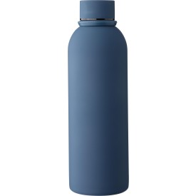 Gerecycled roestvrijstalen dubbelwandige drinkfles (500 ml) Sena-Blauw