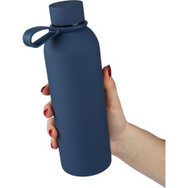 Gerecycled roestvrijstalen dubbelwandige drinkfles (500 ml) Sena