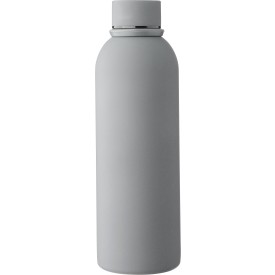 Gerecycled roestvrijstalen dubbelwandige drinkfles (500 ml) Sena-Grijs