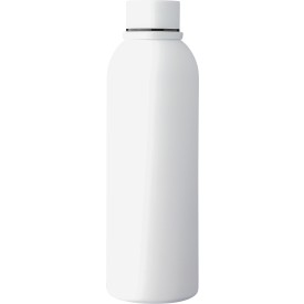 Gerecycled roestvrijstalen dubbelwandige drinkfles (500 ml) Sena-Wit