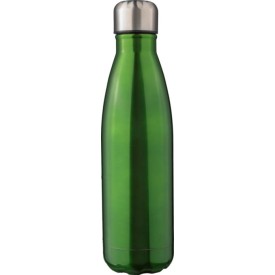 Gerecycled roestvrijstalen dubbelwandige fles 500 ml Clifford-Groen