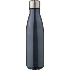 Gerecycled roestvrijstalen dubbelwandige fles 500 ml Clifford-Gun metal