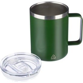 Gerecycled roestvrijstalen dubbelwandige to go mok (300 ml) Renate