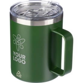 Gerecycled roestvrijstalen dubbelwandige to go mok (300 ml) Renate