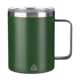Gerecycled roestvrijstalen dubbelwandige to go mok (300 ml) Renate