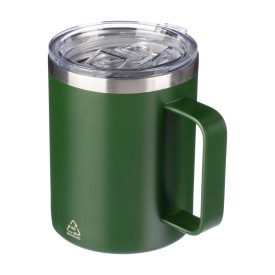 Gerecycled roestvrijstalen dubbelwandige to go mok (300 ml) Renate