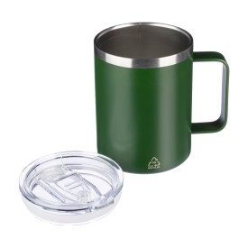 Gerecycled roestvrijstalen dubbelwandige to go mok (300 ml) Renate
