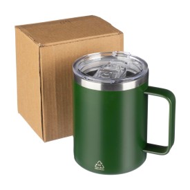 Gerecycled roestvrijstalen dubbelwandige to go mok (300 ml) Renate