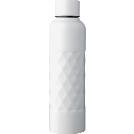 Gerecycled roestvrijstalen enkelwandige drinkfles (800 ml) Talin-Wit