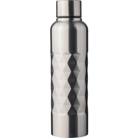 Gerecycled roestvrijstalen enkelwandige drinkfles (800 ml) Talin-Zilver