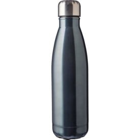 Gerecycled roestvrijstalen enkelwandige fles 650 ml Cliff-Gun metal