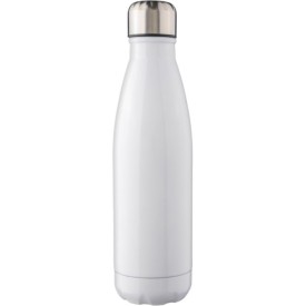 Gerecycled roestvrijstalen enkelwandige fles 650 ml Cliff-Wit