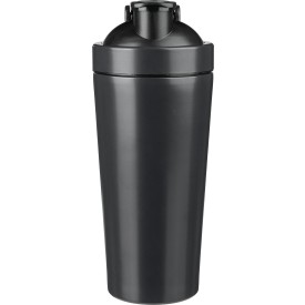 Gerecycled roestvrijstalen enkelwandige sportdrinkfles (750 ml) Orla-Zwart