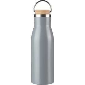Gerecycled roestvrijstalen fles Aline-Grijs