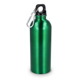 Gerecycled RVS enkelwandige fles met karabijnhaak 500ml-Lichtgroen