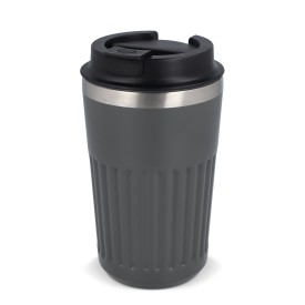 Gerecycled RVS koffie beker 400ml-Grijs