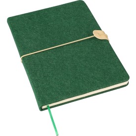 Gerecycled vilt notitieboek (A5) Dario
