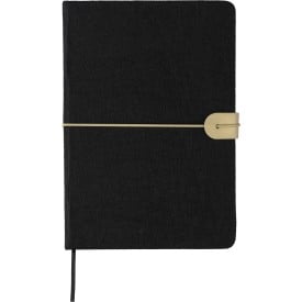 Gerecycled vilt notitieboek (A5) Dario-Zwart