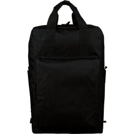 Gerecyclede (900D) polyester rugzak Amalia-Zwart